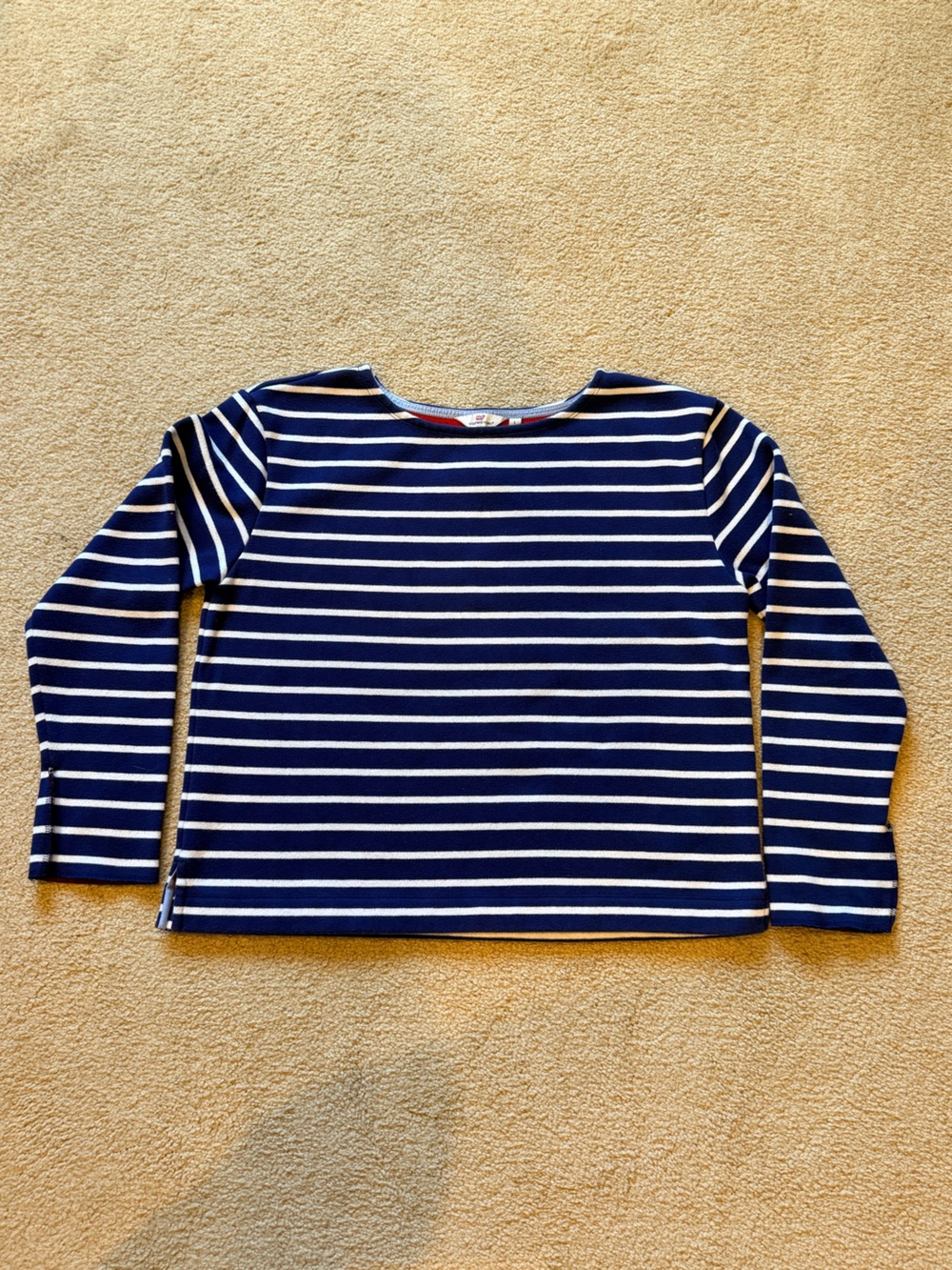 Vineyard Vines Navy & White Striped Long-Sleeve Tee